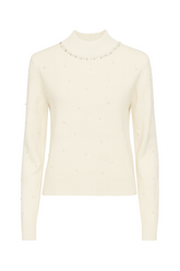 Turtleneck m. Perledetaljer - Ingen Returret